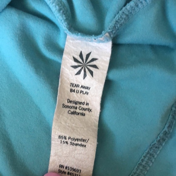 Athleta Blue/Green Longsleeve Half Zip Pullover Women’s Size XS - Picture 9 of 9